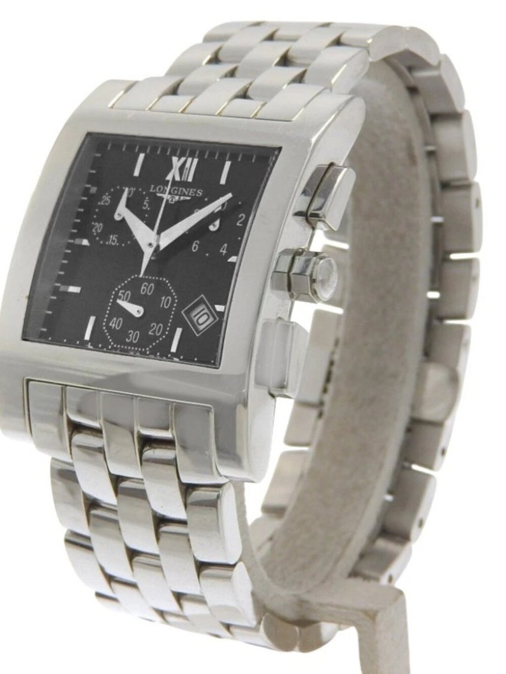 LONGINES Dolcevita Watches L5.668.4 blackDial Stainless Steel Quartz Analo...